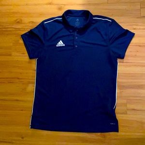 Adidas Climalite polo shirt in Navy Blue. Sized Men’s Medium
